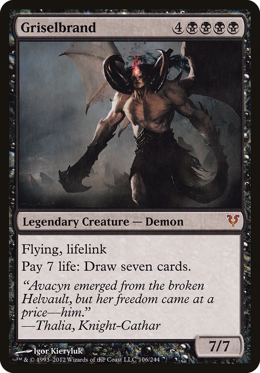 Griselbrand (Avacyn Restored) (OVER-106) [Open the Helvault] Foil MTG Single Wizards of the Coast