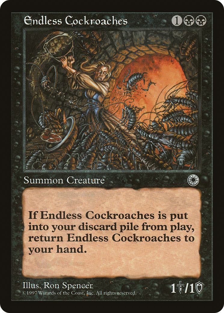 Endless Cockroaches (POR-092) [Misc] Portal MTG Single Wizards of the Coast