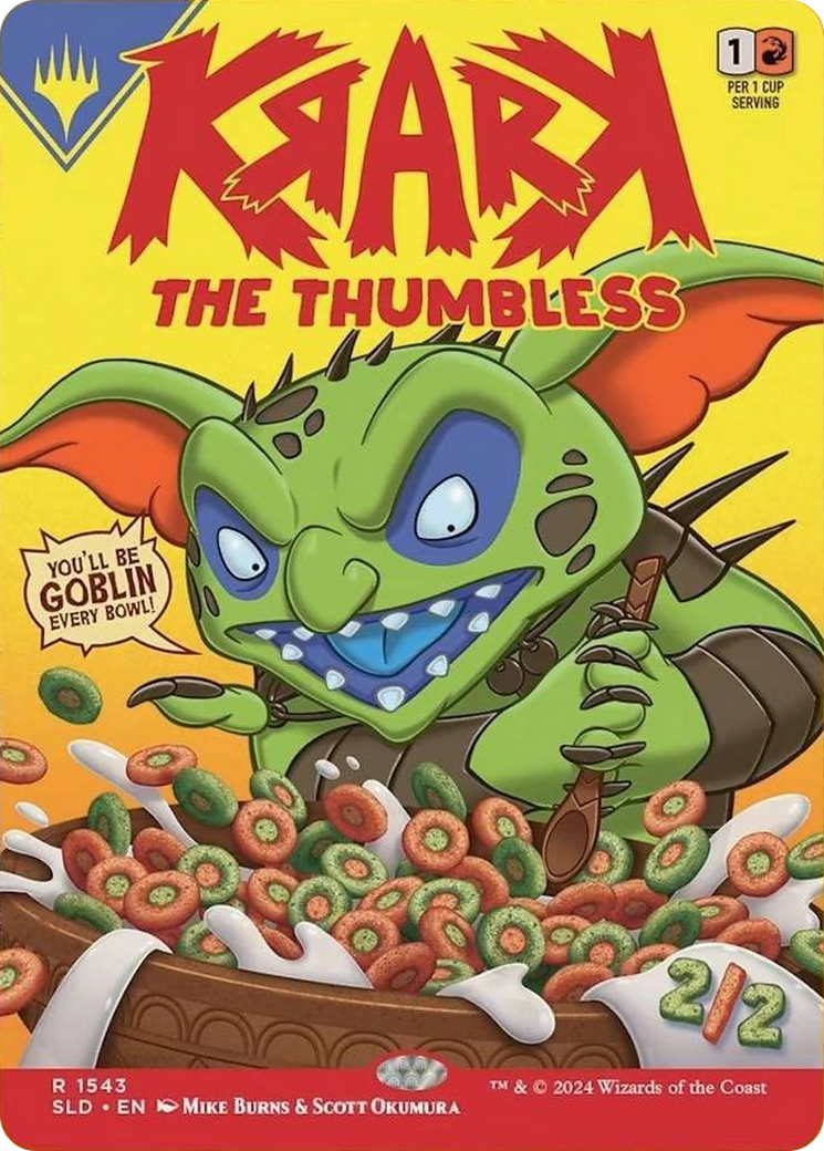 Krark, the Thumbless // Krark, the Thumbless (SLD-1543★) [Secret Lair] Drop Foil MTG Single Wizards of the Coast