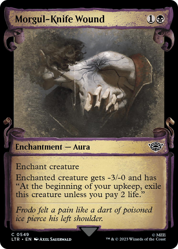 Morgul-Knife Wound (Showcase Scrolls) (LTR-549) [The Lord of the Rings: Tales of Middle-earth] (Showcase) Foil MTG Single Wizards of the Coast