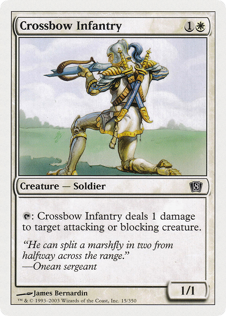 Crossbow Infantry (8ED-015) [8th Edition] MTG Single Wizards of the Coast