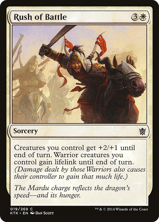 Rush of Battle (KTK-019) [Khans of Tarkir] MTG Single Wizards of the Coast