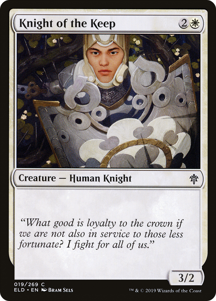 Knight of the Keep (ELD-019) [Throne of Eldraine] Foil MTG Single Wizards of the Coast