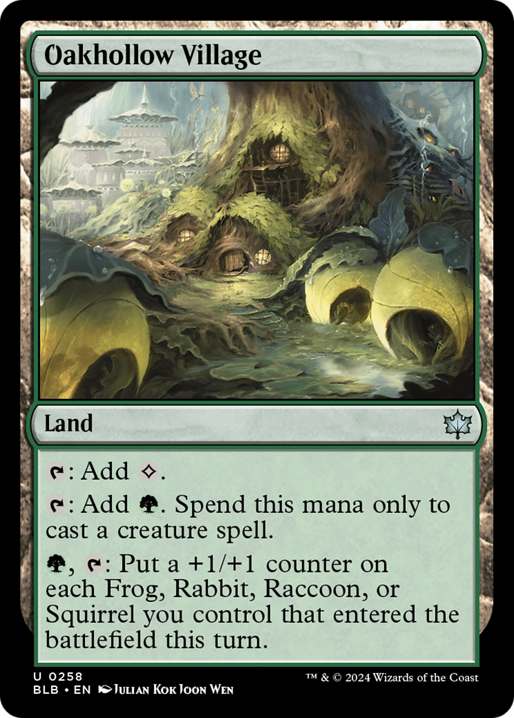 Oakhollow Village (BLB-258) [Bloomburrow] MTG Single Wizards of the Coast