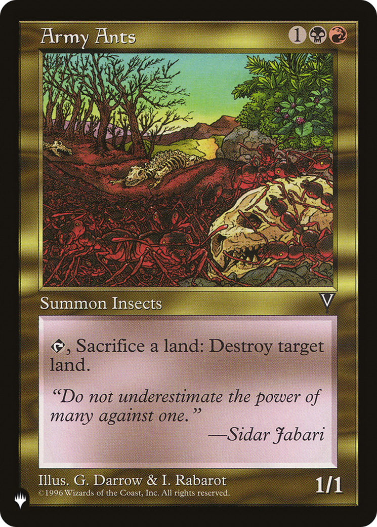 Army Ants (LIST-VIS-126) [Mystery Booster] The List MTG Single Wizards of the Coast