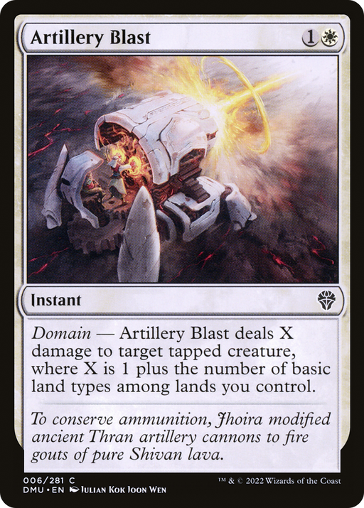 Artillery Blast (DMU-006) [Dominaria United] Foil MTG Single Wizards of the Coast