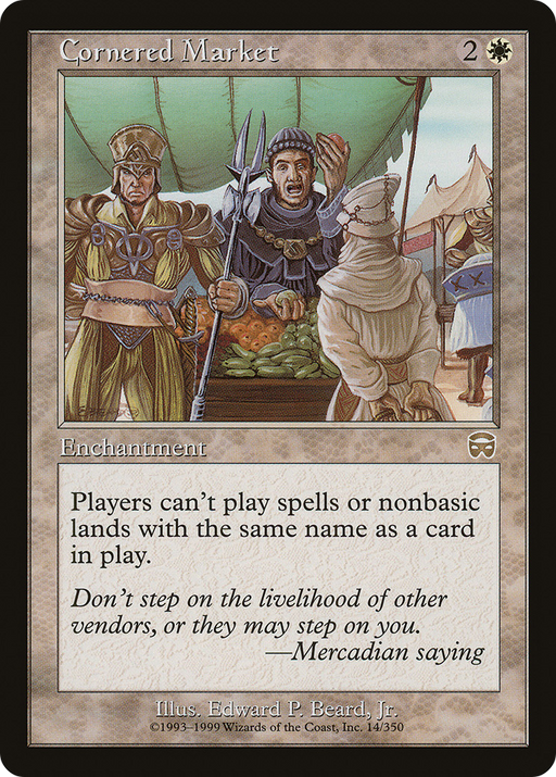 Cornered Market (MMQ-014) [Mercadian Masques] MTG Single Wizards of the Coast