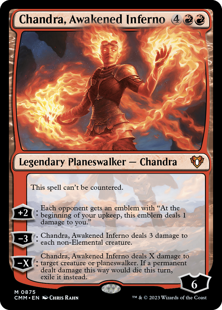 Chandra, Awakened Inferno (CMM-875) [Commander Masters] MTG Single Wizards of the Coast