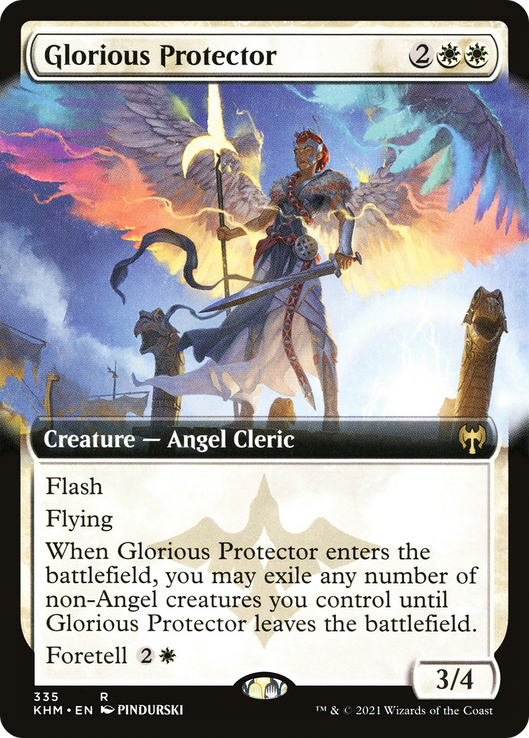 Glorious Protector (KHM-335) [Kaldheim] (Extended Art) Foil MTG Single Wizards of the Coast