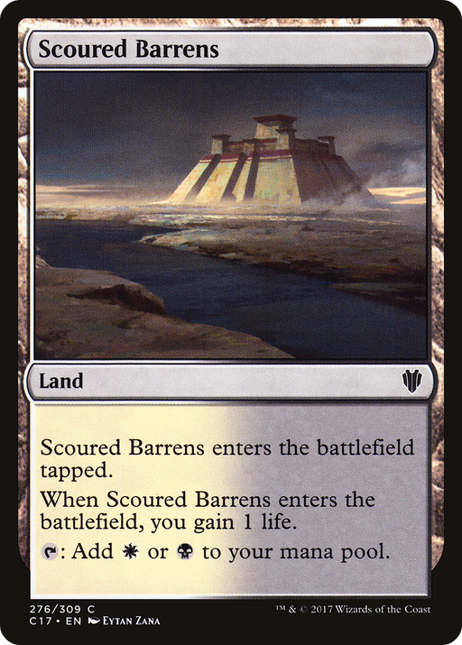 Scoured Barrens (C17-276) [Commander 2017] MTG Single Wizards of the Coast