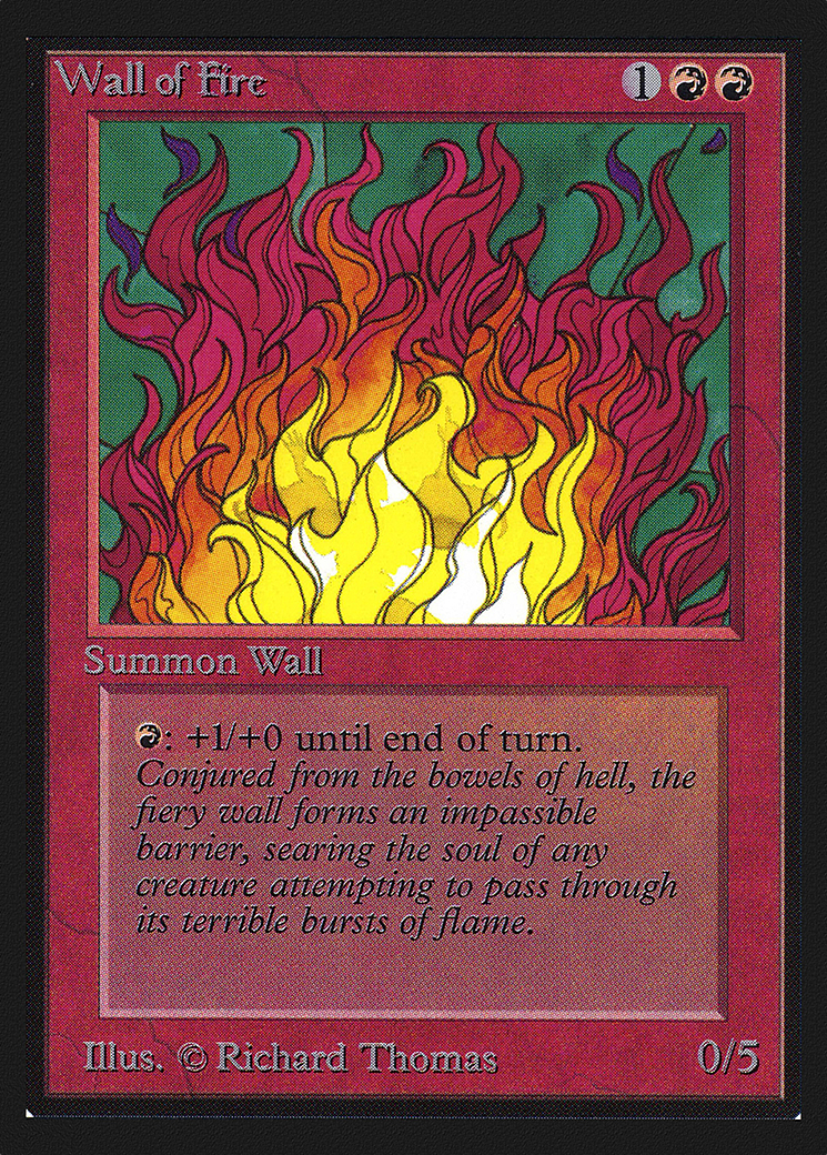Wall of Fire (IED-182) [Intl. Collectors' Edition] MTG Single Wizards of the Coast
