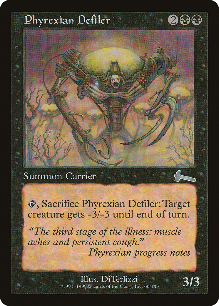 Phyrexian Defiler (ULG-060) [Urza's Legacy] MTG Single Wizards of the Coast