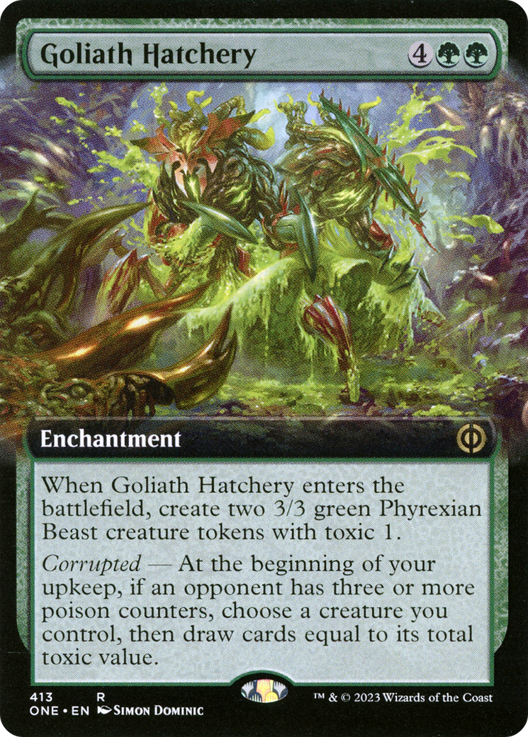 Goliath Hatchery (ONE-413) [Phyrexia: All Will Be One] (Extended Art) Foil MTG Single Wizards of the Coast