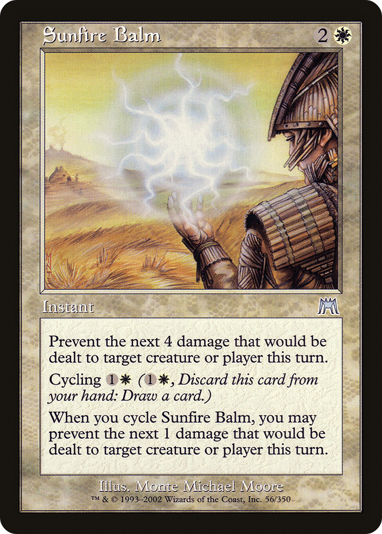 Sunfire Balm (ONS-056) [Onslaught] Foil MTG Single Wizards of the Coast