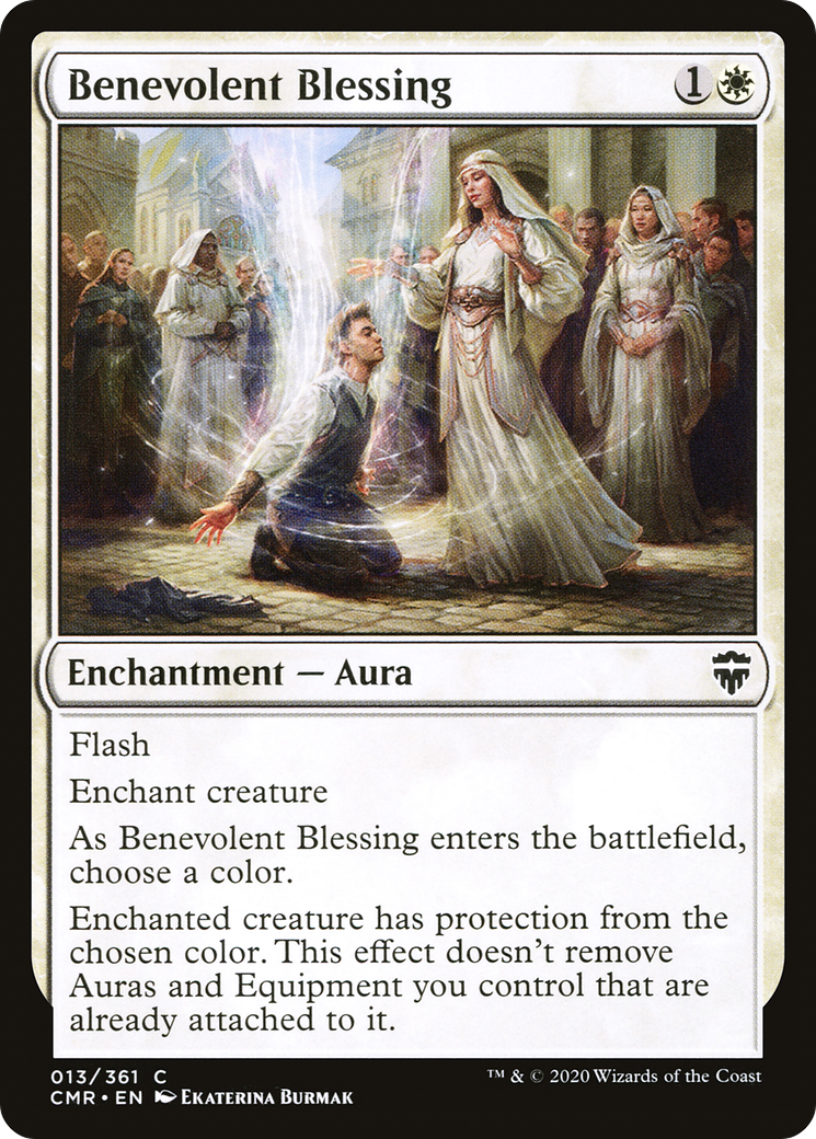 Benevolent Blessing (CMR-013) [Commander Legends] Foil MTG Single Wizards of the Coast