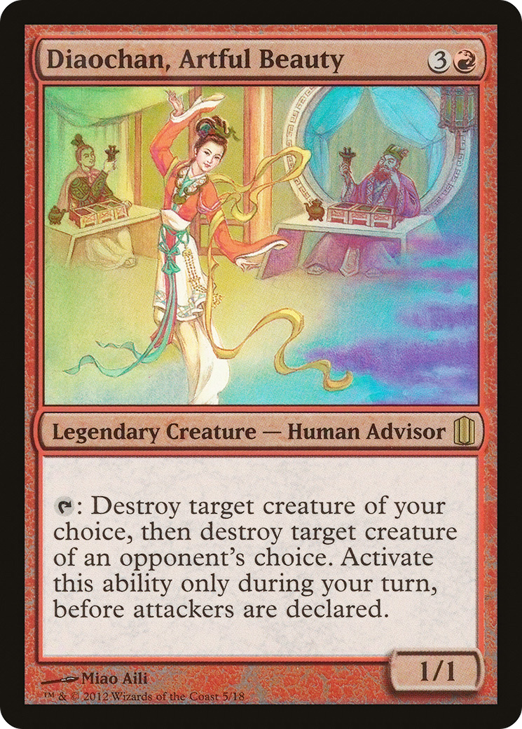 Diaochan, Artful Beauty (CM1-005) [Misc] Commander's Arsenal Foil MTG Single Wizards of the Coast