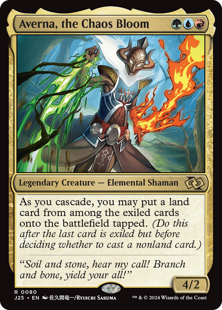 Averna, the Chaos Bloom (Anime) (J25-080) [Foundations Jumpstart] MTG Single Wizards of the Coast
