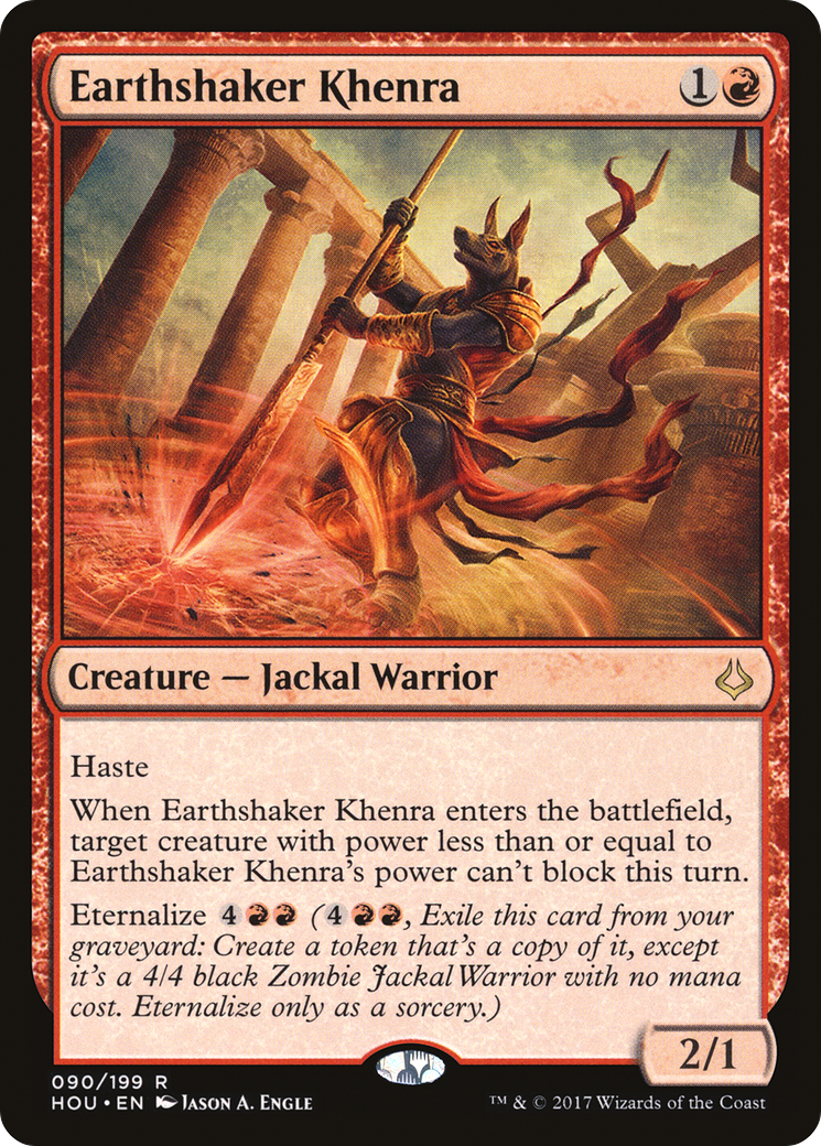 Earthshaker Khenra (HOU-090) [Hour of Devastation] MTG Single Wizards of the Coast