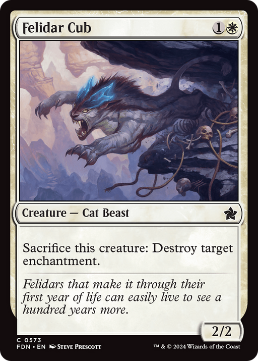 Felidar Cub (FDN-573) [Foundations] MTG Single Wizards of the Coast