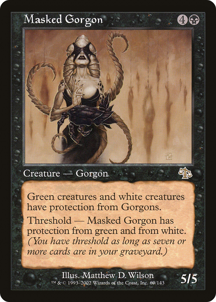 Masked Gorgon [Judgment] MTG Single Magic: The Gathering   