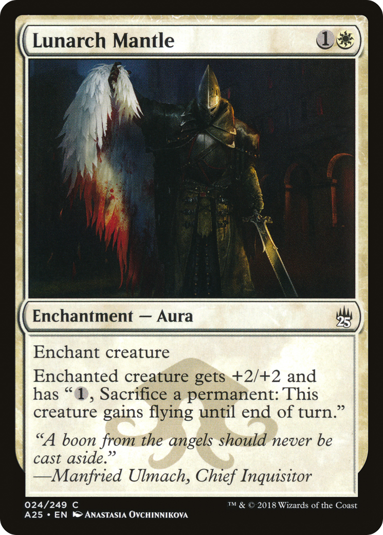 Lunarch Mantle (A25-024) [Masters 25] Foil MTG Single Wizards of the Coast