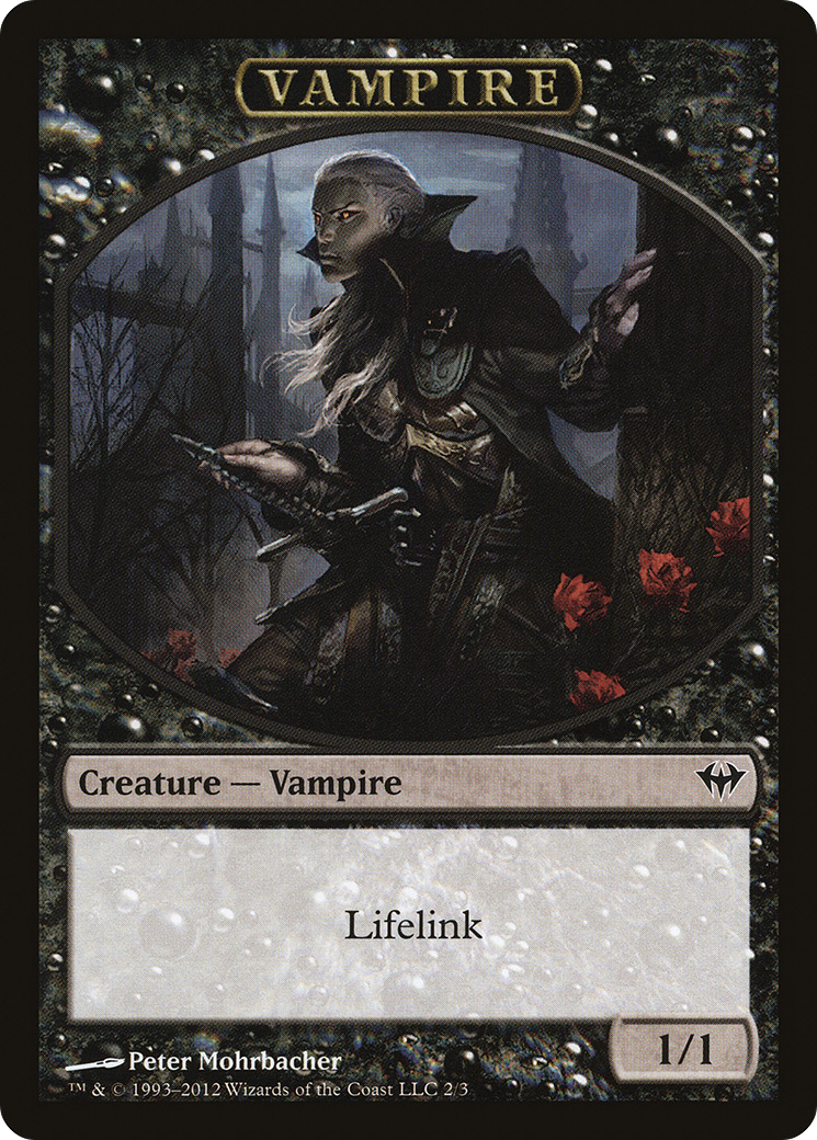Vampire Token [Dark Ascension Tokens] MTG Single Magic: The Gathering