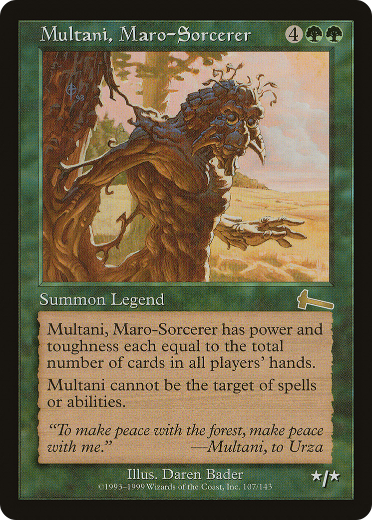 Multani, Maro-Sorcerer (ULG-107) [Urza's Legacy] Foil MTG Single Wizards of the Coast
