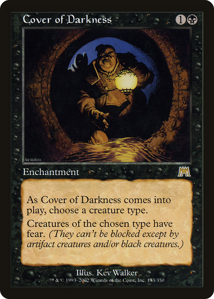 Cover of Darkness [Onslaught] MTG Single Magic: The Gathering