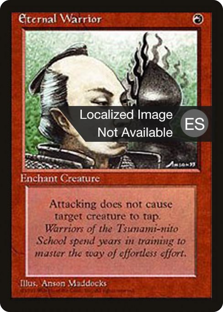 Eternal Warrior [Fourth Edition (Foreign Black Border)] MTG Single Magic: The Gathering