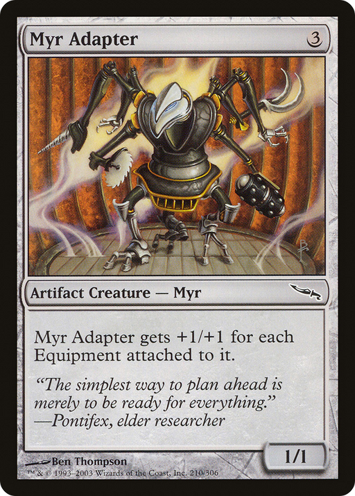 Myr Adapter (MRD-210) [Mirrodin] Foil MTG Single Wizards of the Coast