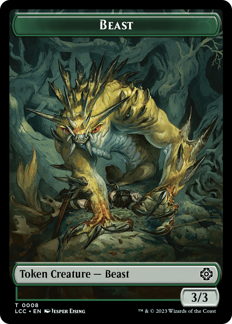 Beast (TLCC-008) [Tokens] The Lost Caverns of Ixalan Commander Tokens Foil MTG Single Wizards of the Coast