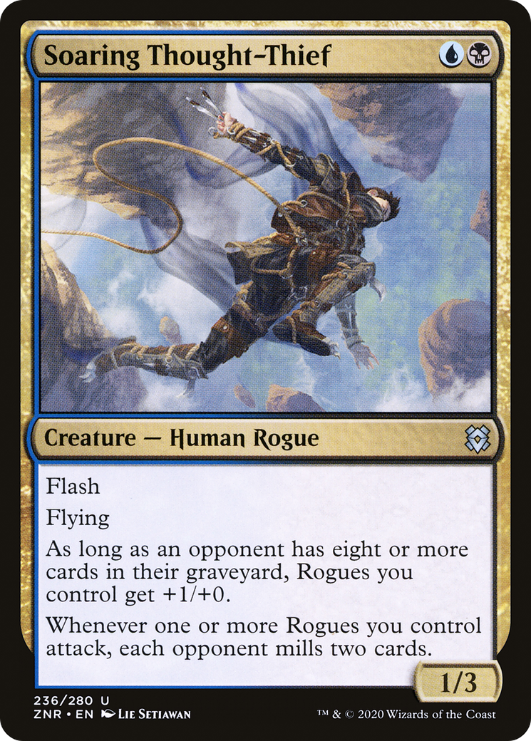 Soaring Thought-Thief (ZNR-236) [Zendikar Rising] Foil MTG Single Wizards of the Coast