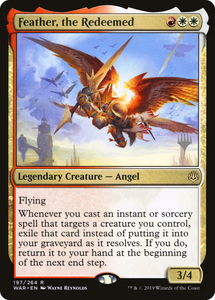 Feather, the Redeemed (PPTHB-197) [War of the Spark Promos] MTG Single Wizards of the Coast