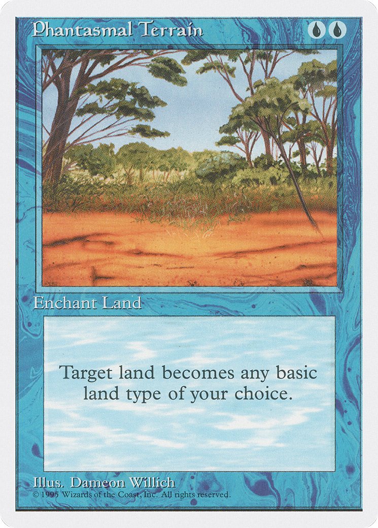 Phantasmal Terrain (4ED-089) [Fourth Edition] MTG Single Wizards of the Coast
