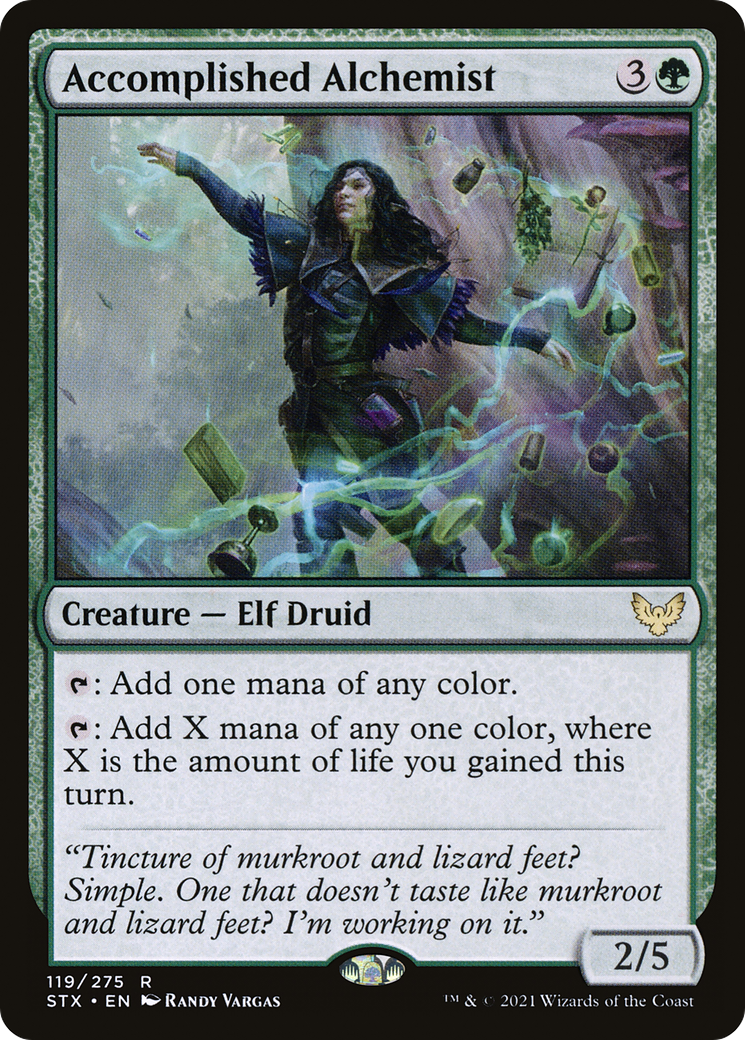 Accomplished Alchemist (STX-119) [Strixhaven: School of Mages] MTG Single Wizards of the Coast