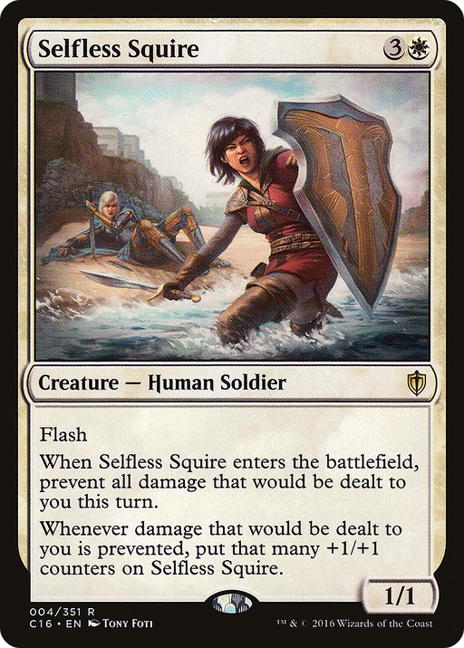 Selfless Squire (C16-004) [Commander 2016] MTG Single Wizards of the Coast