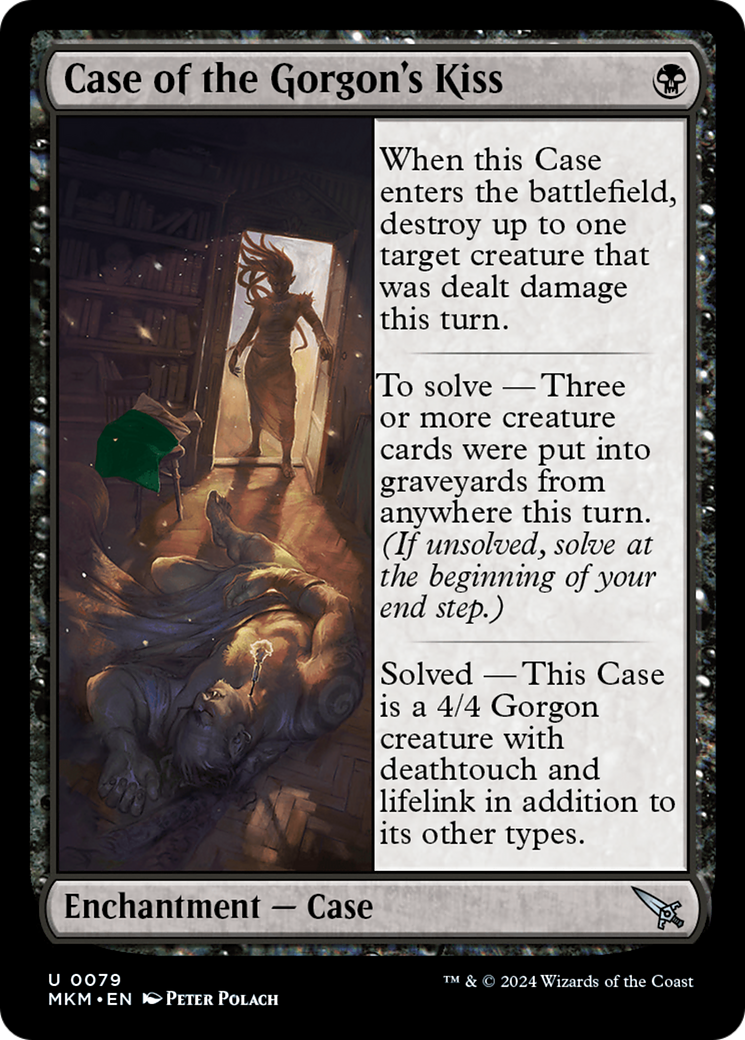 Case of the Gorgon's Kiss (b) (MKM-079) [Murders at Karlov Manor] Foil MTG Single Wizards of the Coast