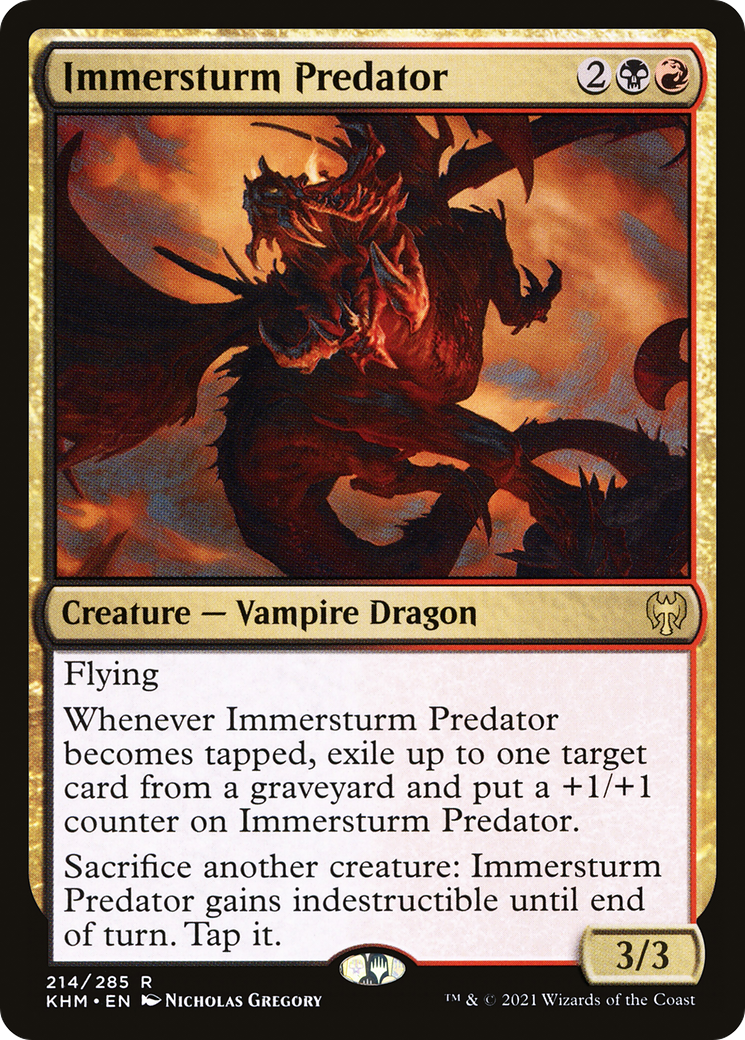 Immersturm Predator (KHM-214) [Kaldheim] MTG Single Wizards of the Coast