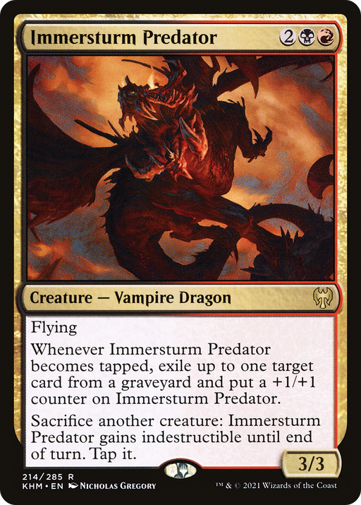 Immersturm Predator (KHM-214) [Kaldheim] MTG Single Wizards of the Coast