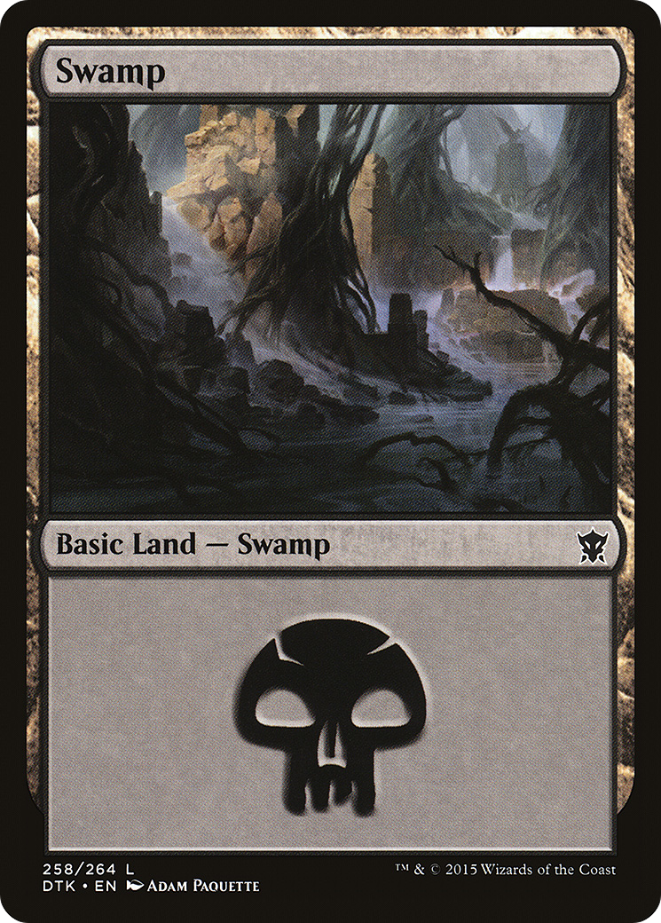 Swamp (258) [Dragons of Tarkir] MTG Single Magic: The Gathering   