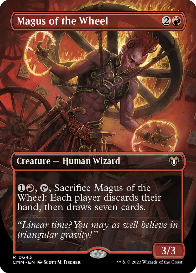 Magus of the Wheel (CMM-643) [Commander Masters] (Borderless) MTG Single Wizards of the Coast