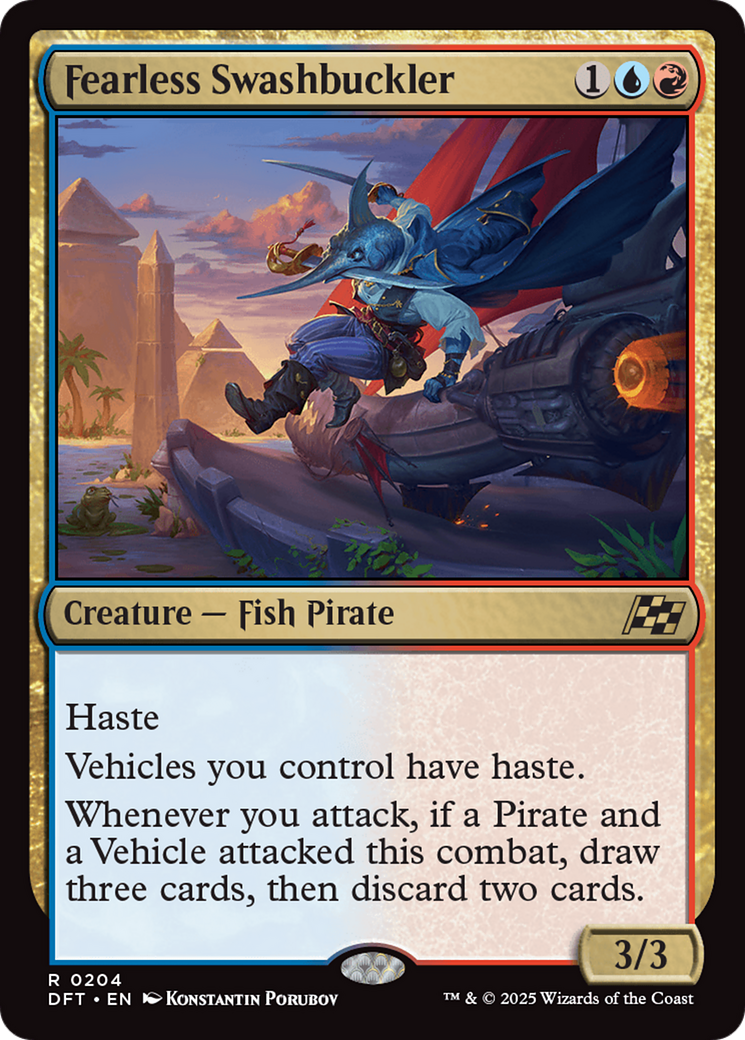 Fearless Swashbuckler (DFT-204) [Aetherdrift] Foil MTG Single Wizards of the Coast