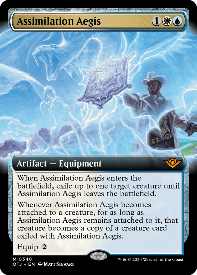 Assimilation Aegis (OTJ-348) [Outlaws of Thunder Junction] (Extended Art) MTG Single Wizards of the Coast