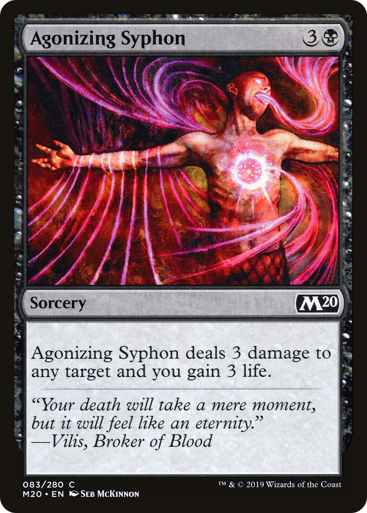 Agonizing Syphon (M20-083) [Core Set 2020] MTG Single Wizards of the Coast