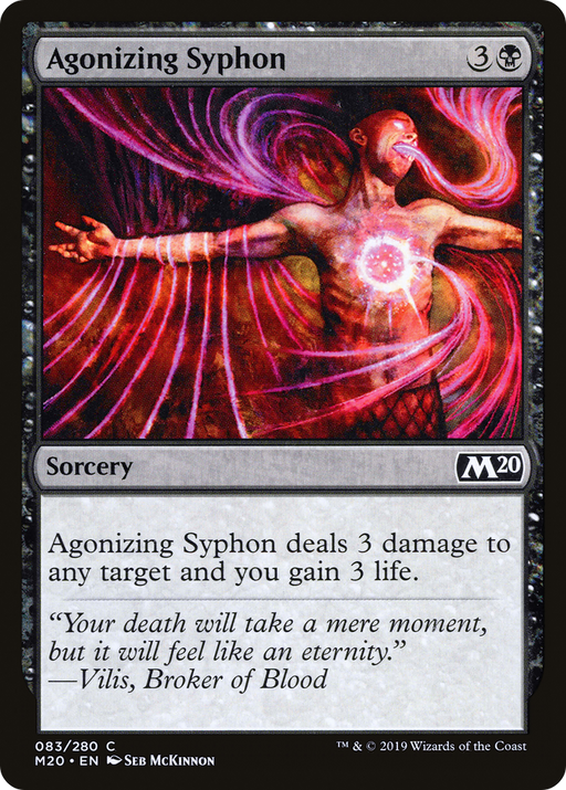 Agonizing Syphon (M20-083) [Core Set 2020] Foil MTG Single Wizards of the Coast