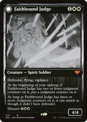 Faithbound Judge // Sinner's Judgment (DBL-279) [Innistrad: Double Feature] Foil MTG Single Wizards of the Coast