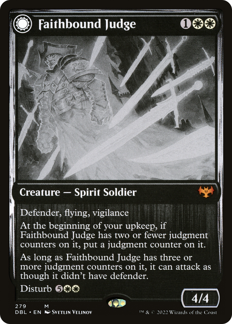 Faithbound Judge // Sinner's Judgment (DBL-279) [Innistrad: Double Feature] MTG Single Wizards of the Coast