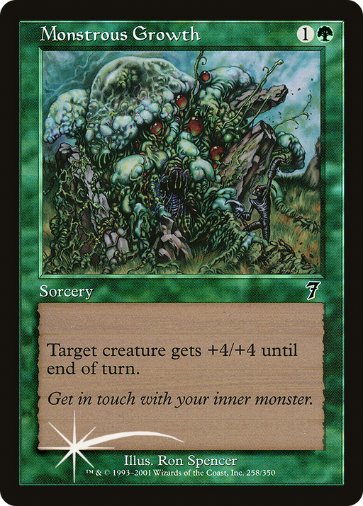 Monstrous Growth (7ED-258) [7th Edition] Foil MTG Single Wizards of the Coast