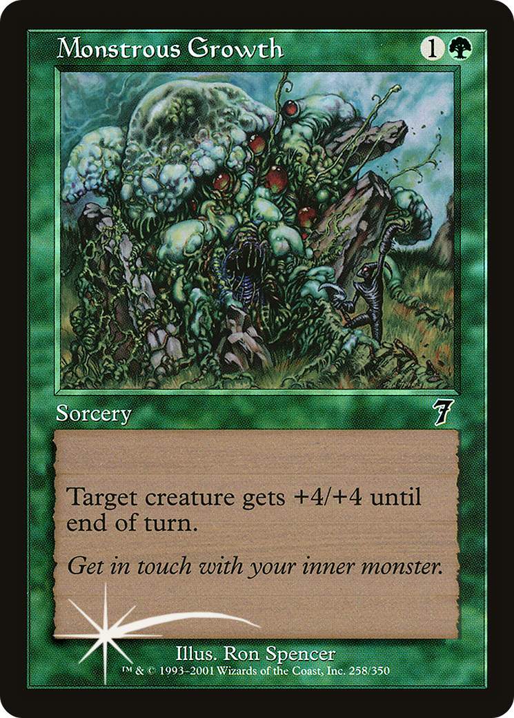 Monstrous Growth (7ED-258) [7th Edition] MTG Single Wizards of the Coast