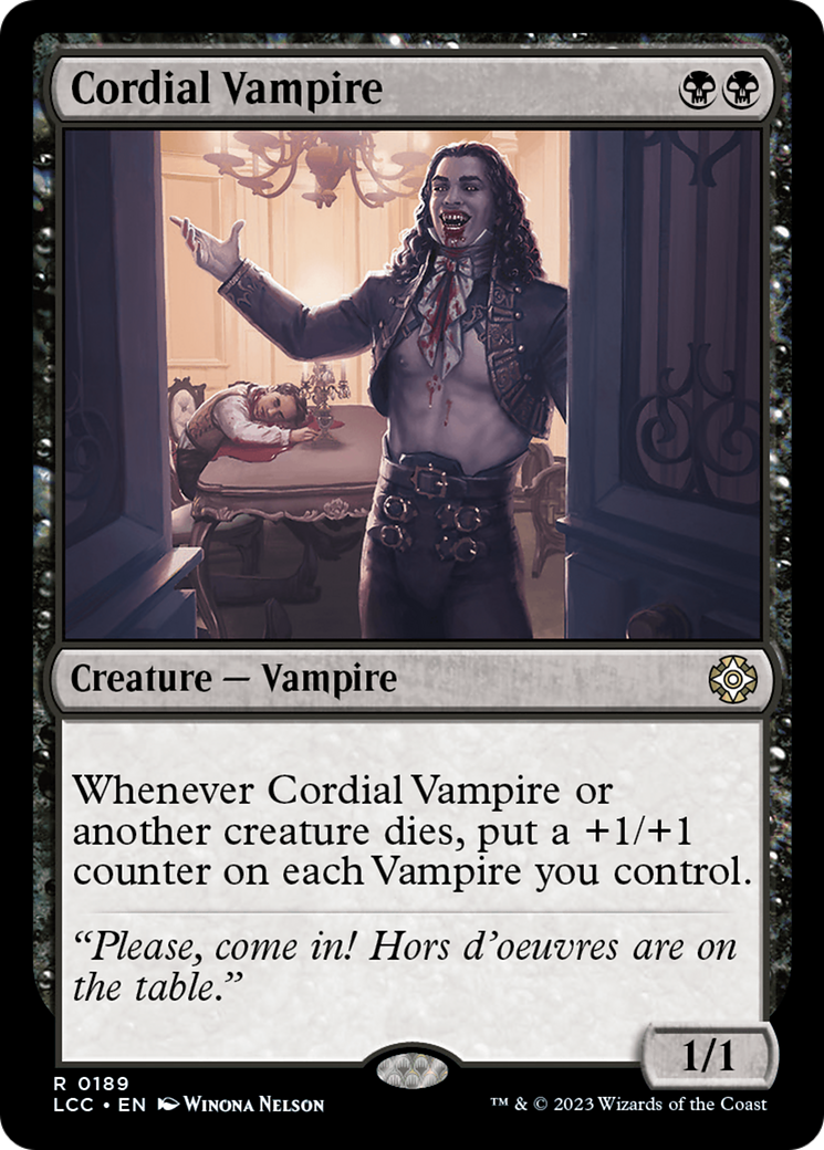 Cordial Vampire (LCC-189) [The Lost Caverns of Ixalan Commander] MTG Single Wizards of the Coast
